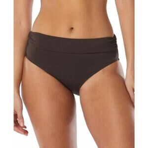 Coco Reef Womens High Waist Bikini Bottom Size XL Brown New Shirred Slimming